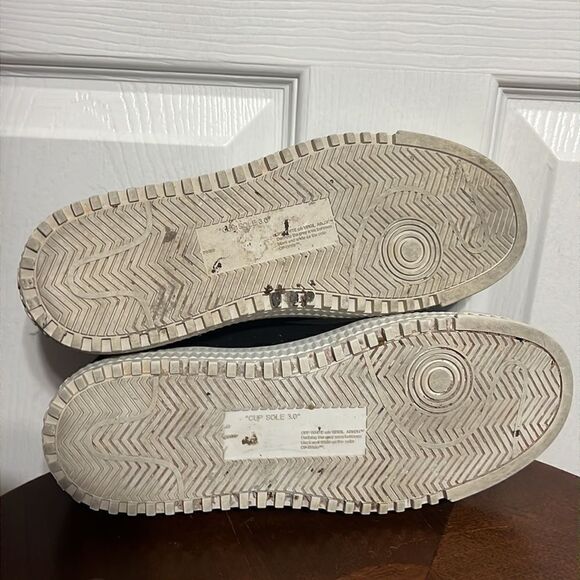 🔥 Off-White Virgil Abloh Arrow Women's Sneakers Sz 36 EU / 6 US Black White EUC - Picture 7 of 10